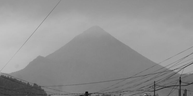 Morning view of Santa Maria volcano, Xela