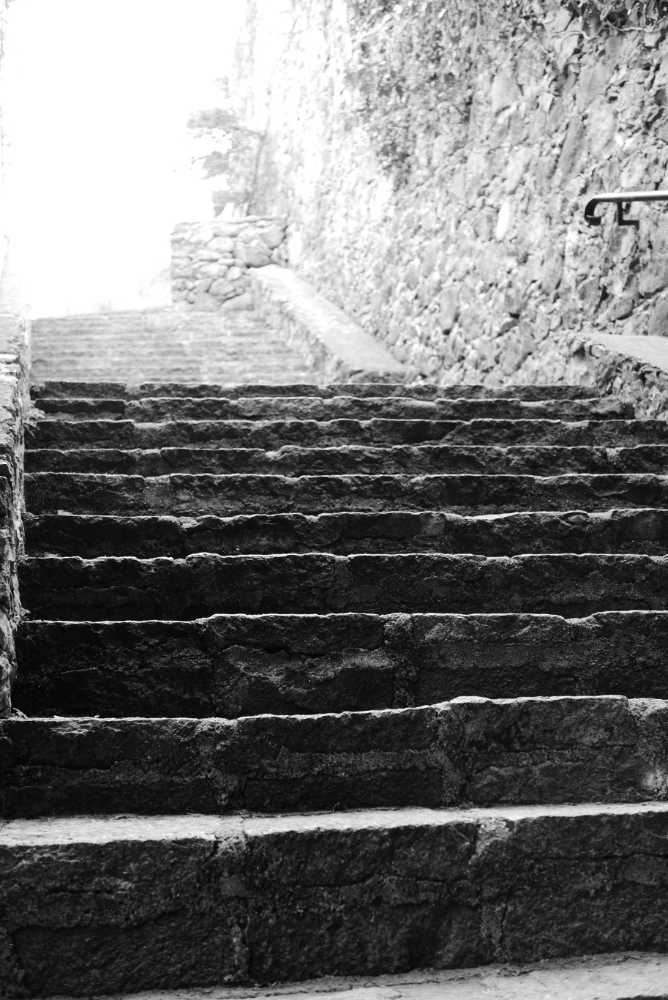 Staircase towards the lookout point (mirador) in San Miguel de Allende