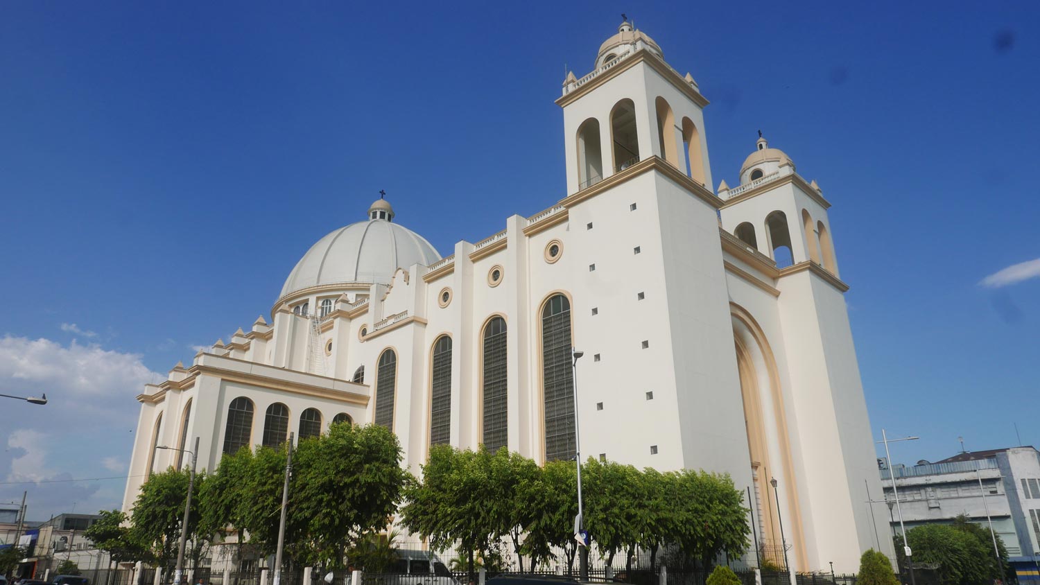 Exterior of the cathedral of San Salvador