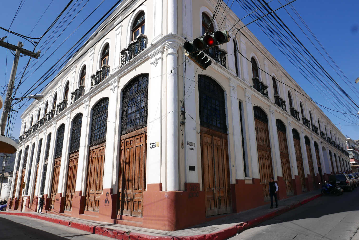 Colonial building close to Parque America in Xela