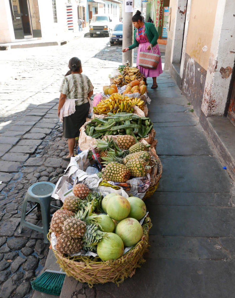 Street food market in Xela