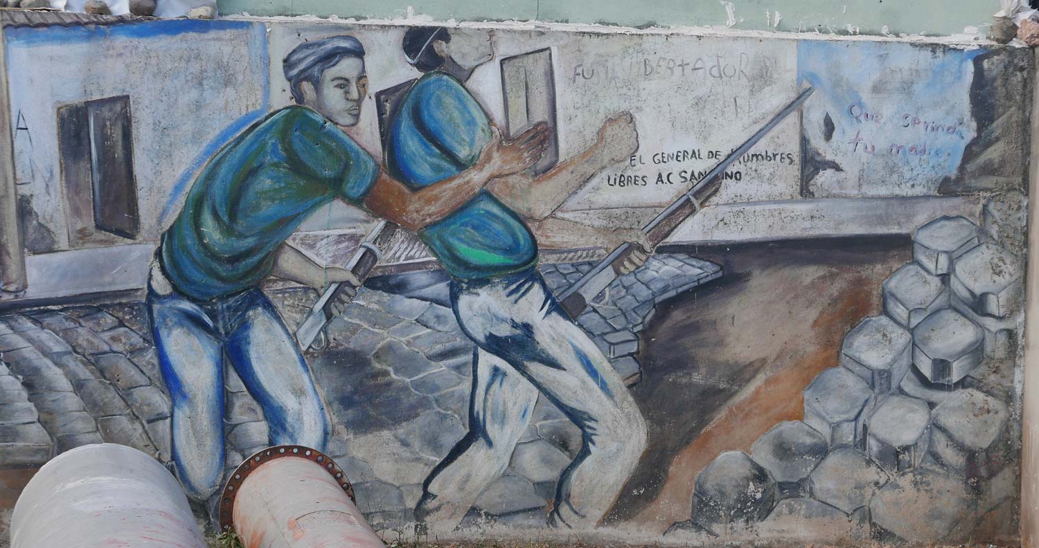 War mural in Esteli, Nicaragua