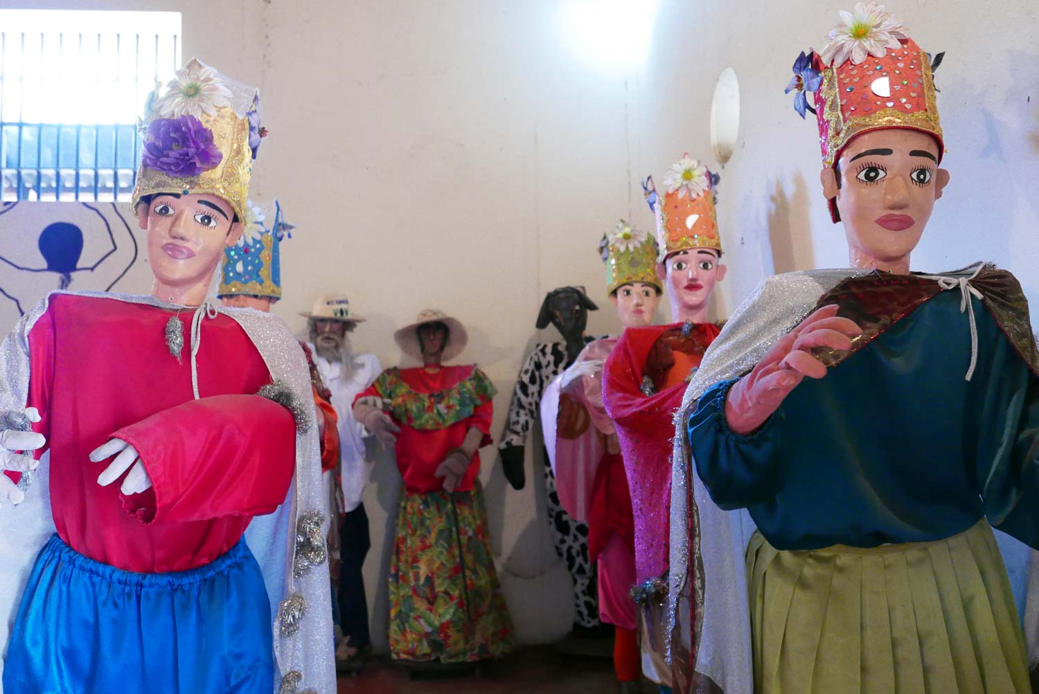Puppets inside museum of Traditions and Legends in Leon, Nicaragua