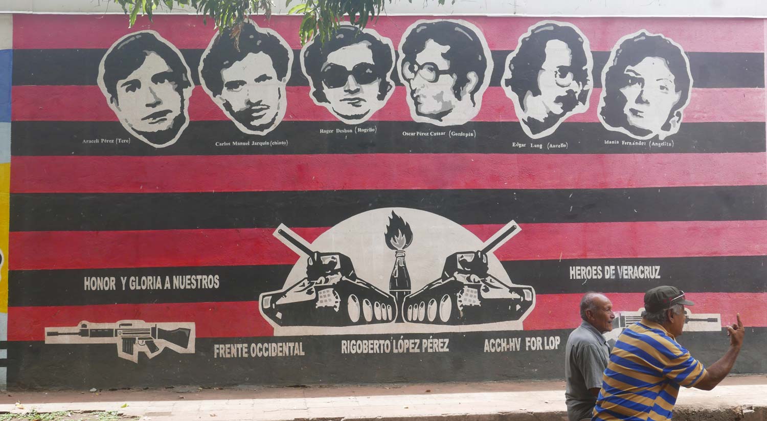 Mural in Revolution museum in Leon, Nicaragua