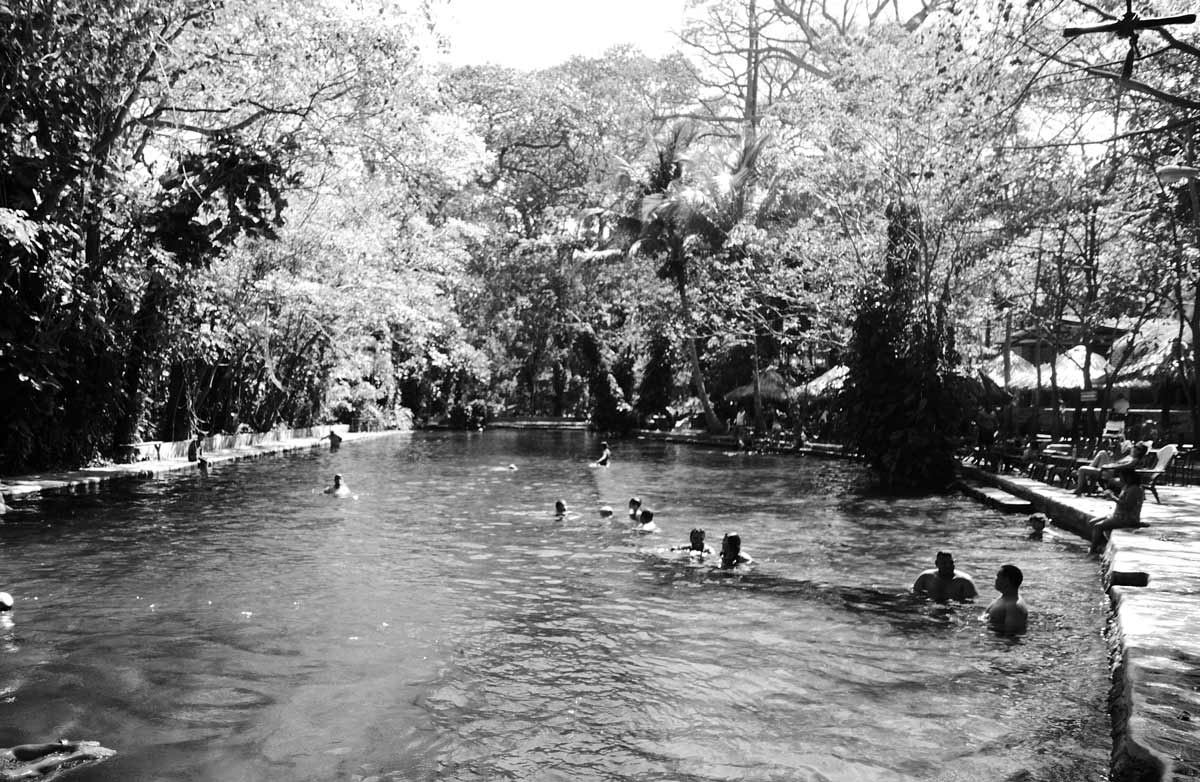 Ojo de Agua, a swimming pool in the jungle of Ometepe is land in Nicaragua