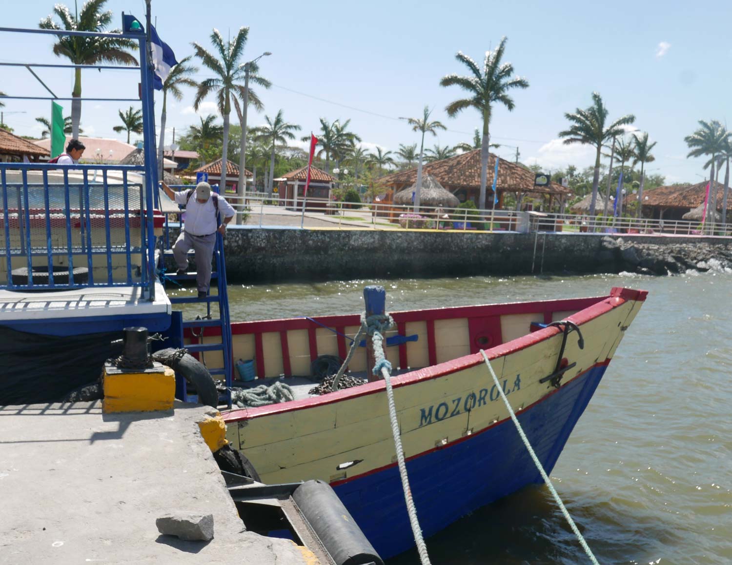 The small boat that took us from Rivas to Ometepe island