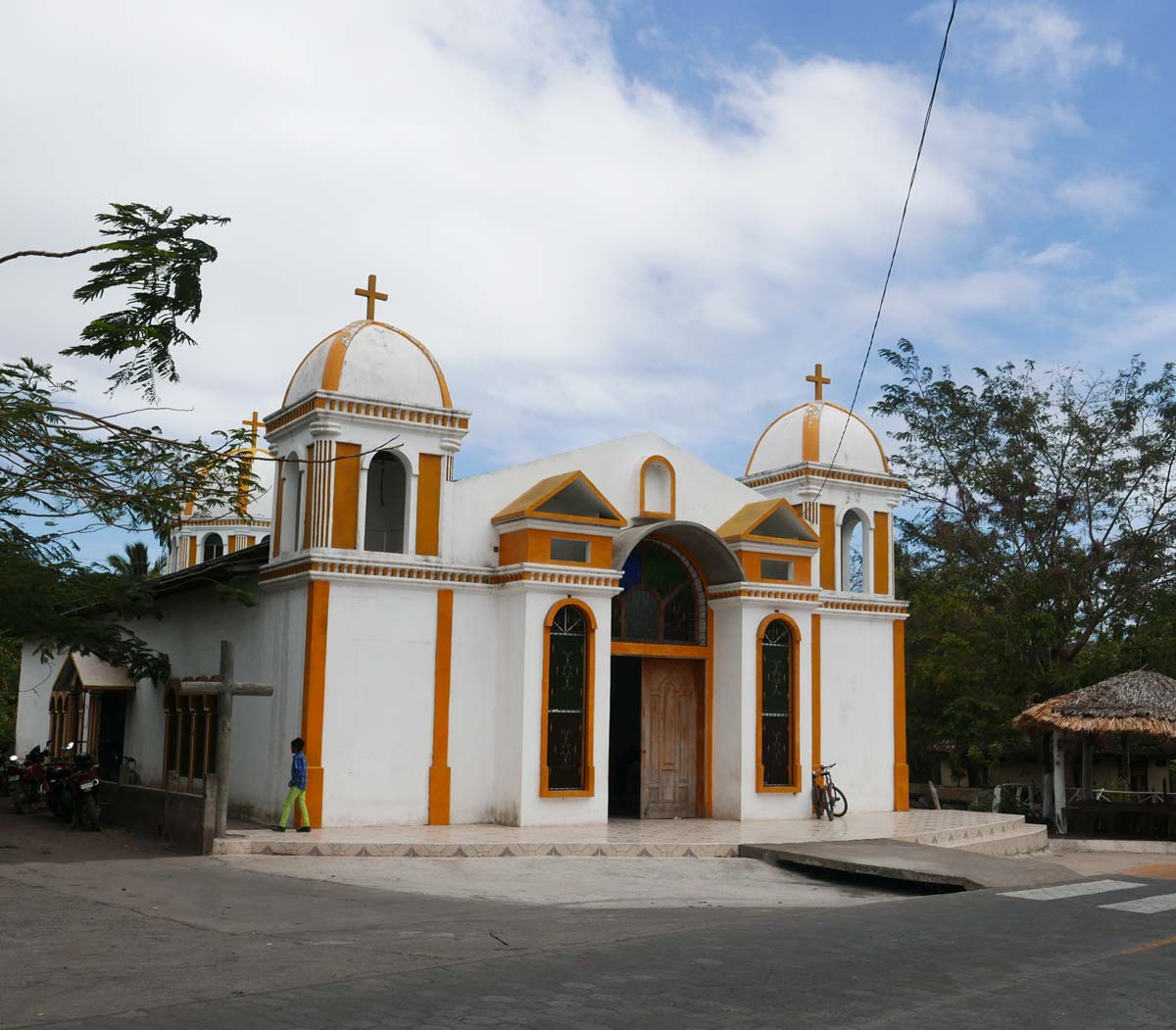 Small church in Urbaite village on Ometepe island in Nicaragua