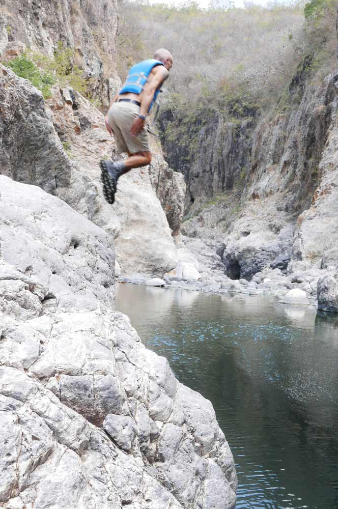 First jump in Somoto canyon