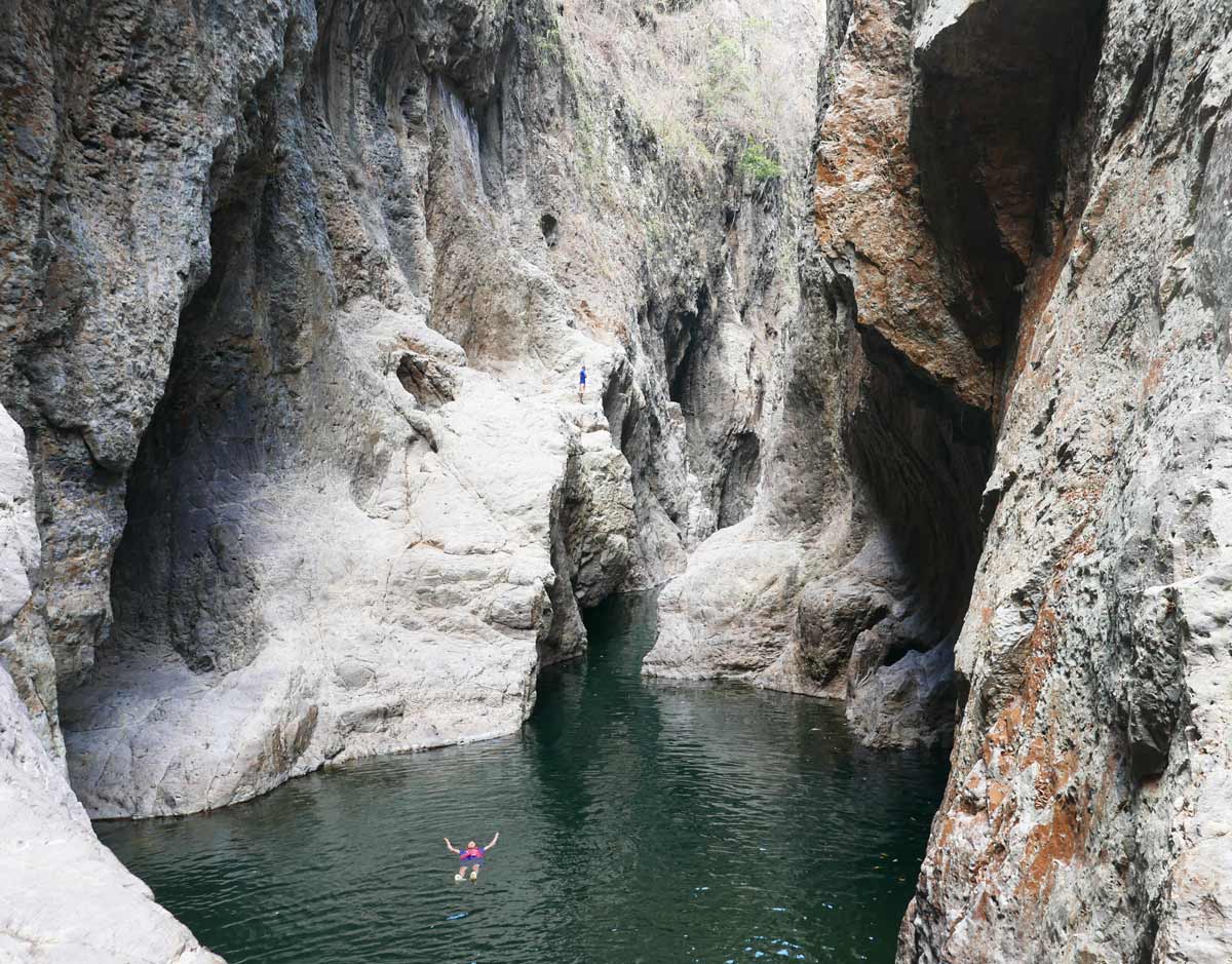 The final jump in Somoto canyon