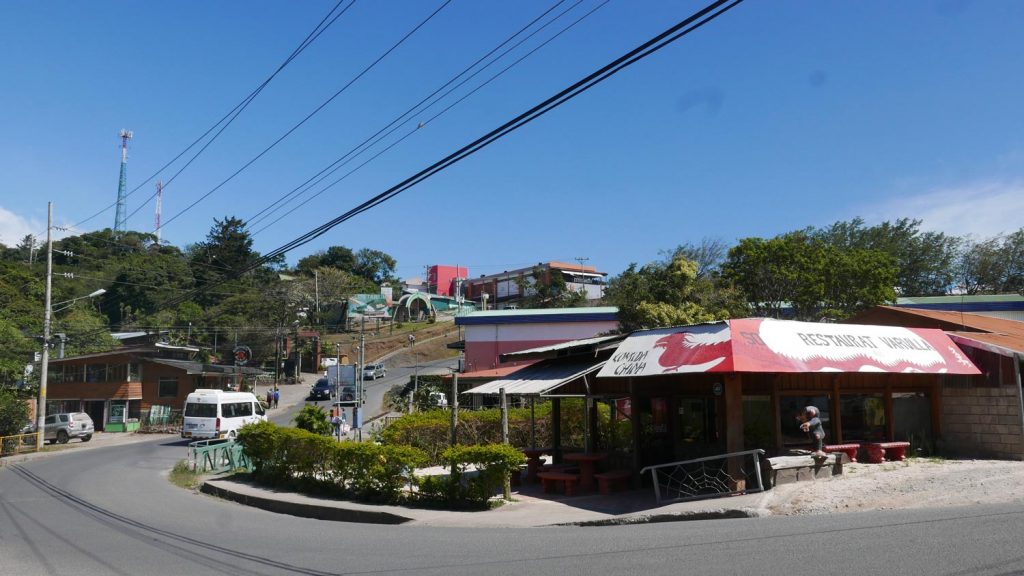 Santa Elena village, the base for most visitors going to Monteverde cloud forest