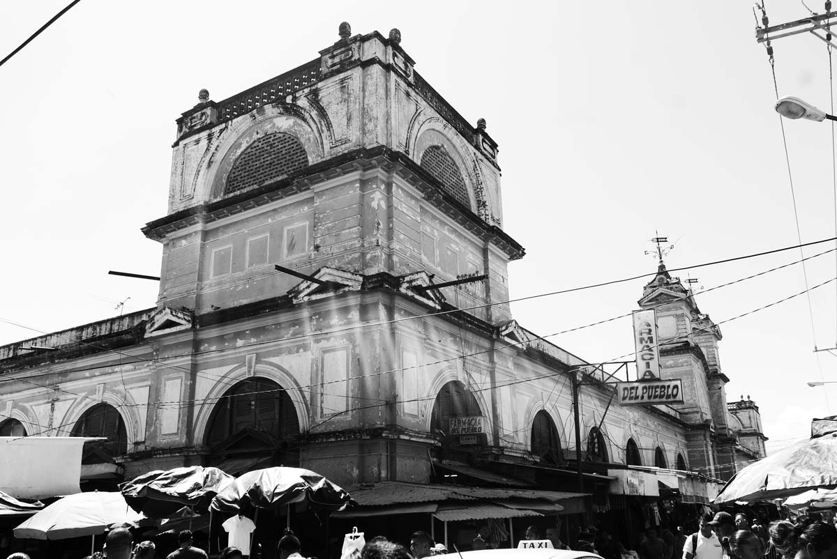 Facade of Mercado Municipal in Granada, Nicaragua