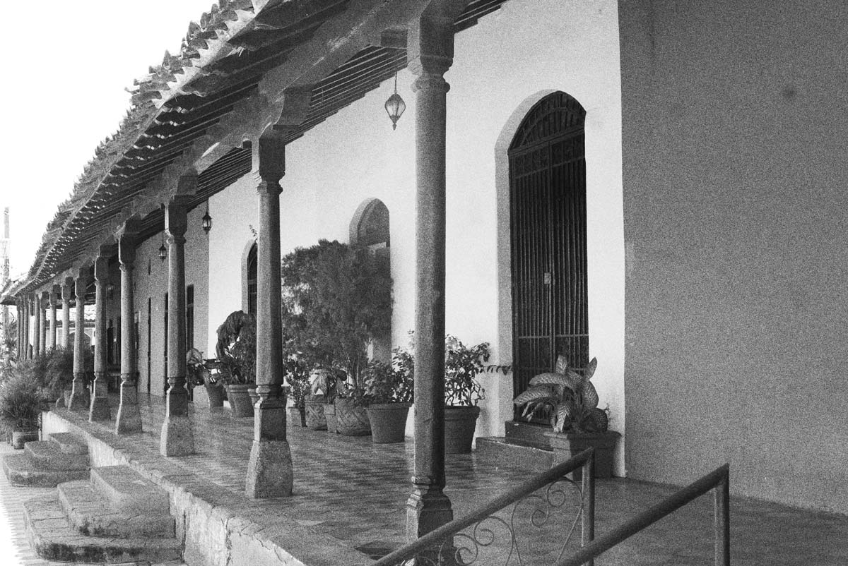 Veranda of a colonial building in Granada, Nicaragua