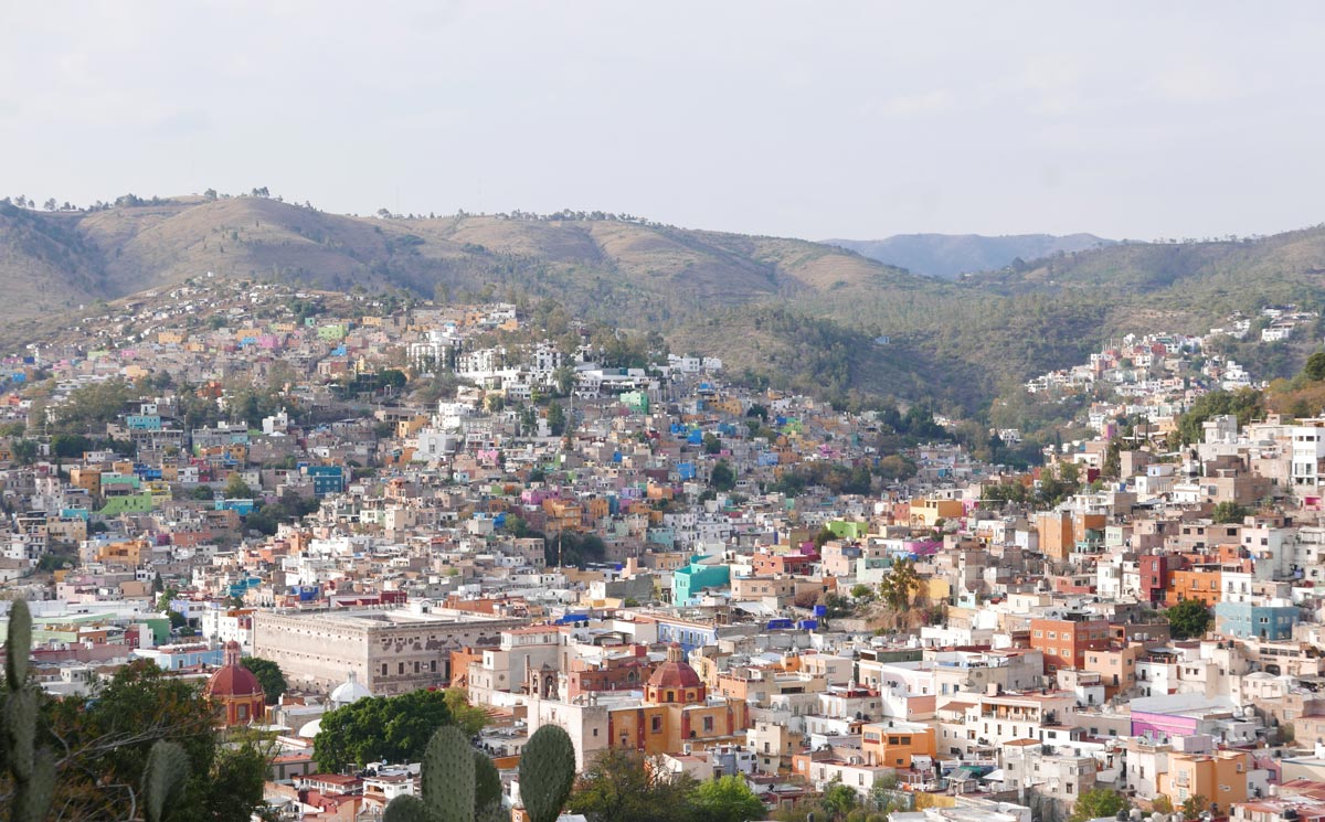 Panorama view of Guanajuato
