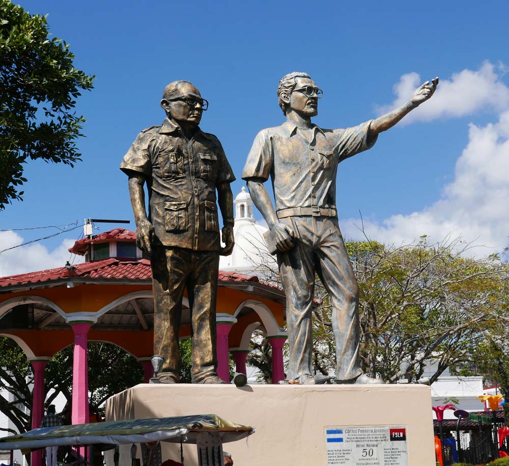 Carlos Fonseca statue in Morazan Park in Matagalpa