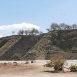 Main platform of the Monte Alban archaelogical ruins near Oaxaca in Mexico