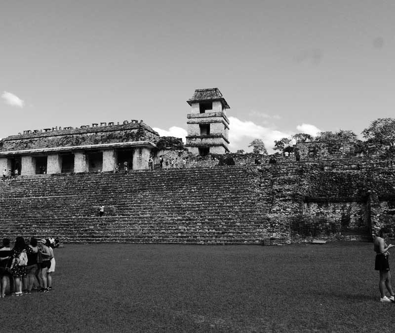 The Palace central complex in Palenque