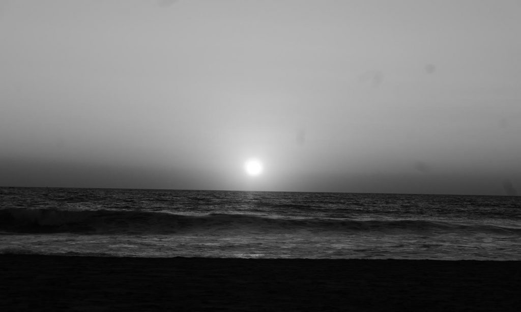 Sunset in Puerto Escondido, seen from Zicatela beach