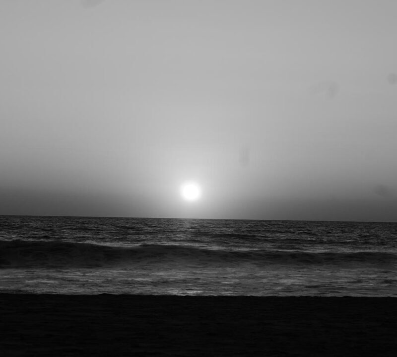 Sunset in Puerto Escondido, seen from Zicatela beach