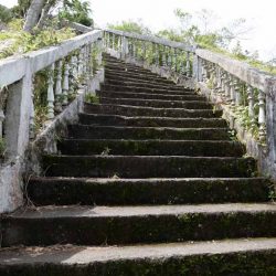 Stairs to Cerro de la Cruz in Banos