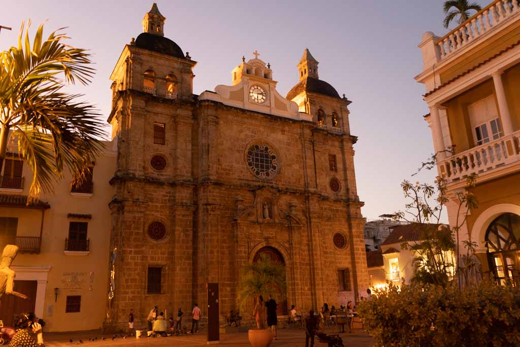 Cathedral of Cartagena at night