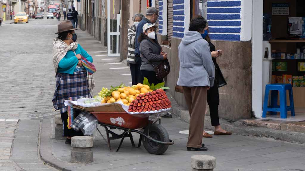 Street vendor in Cuenca