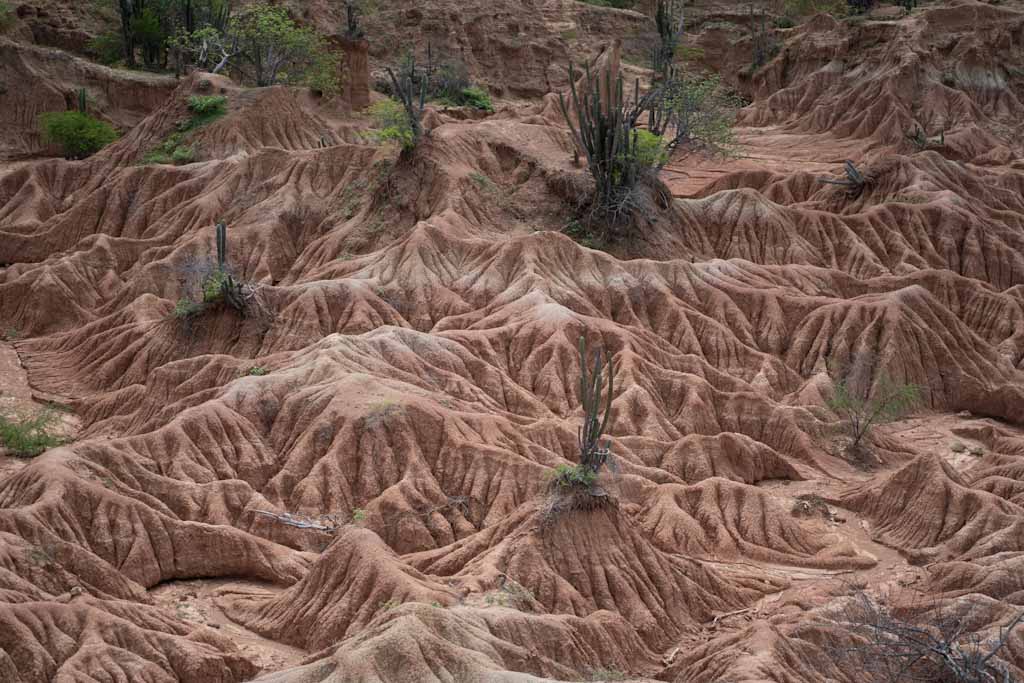 Overview of red desert Tatacoa