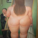 Botero painting of naked woman