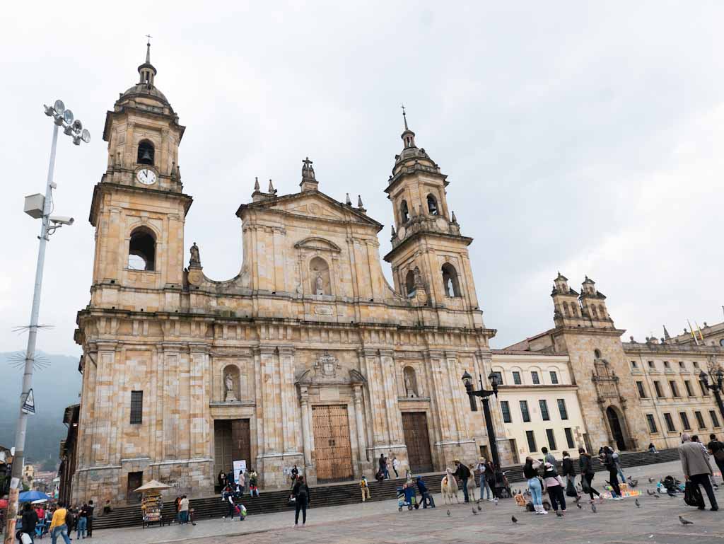 Cathedral on Bolivar square in Bogota