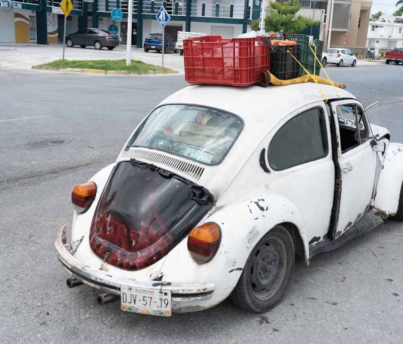 Old Volkswagen Beetle in Campeche