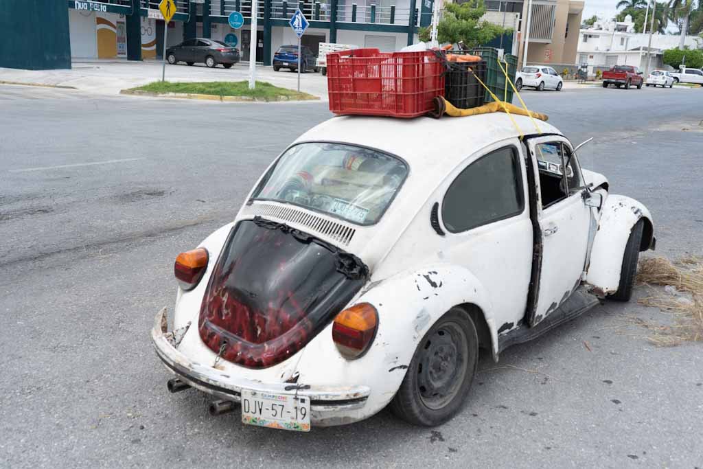 Old Volkswagen Beetle in Campeche
